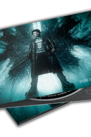 Album cover for Dee Dammers' "Beyond the Shadows" featuring the artist in a mysterious forest setting.