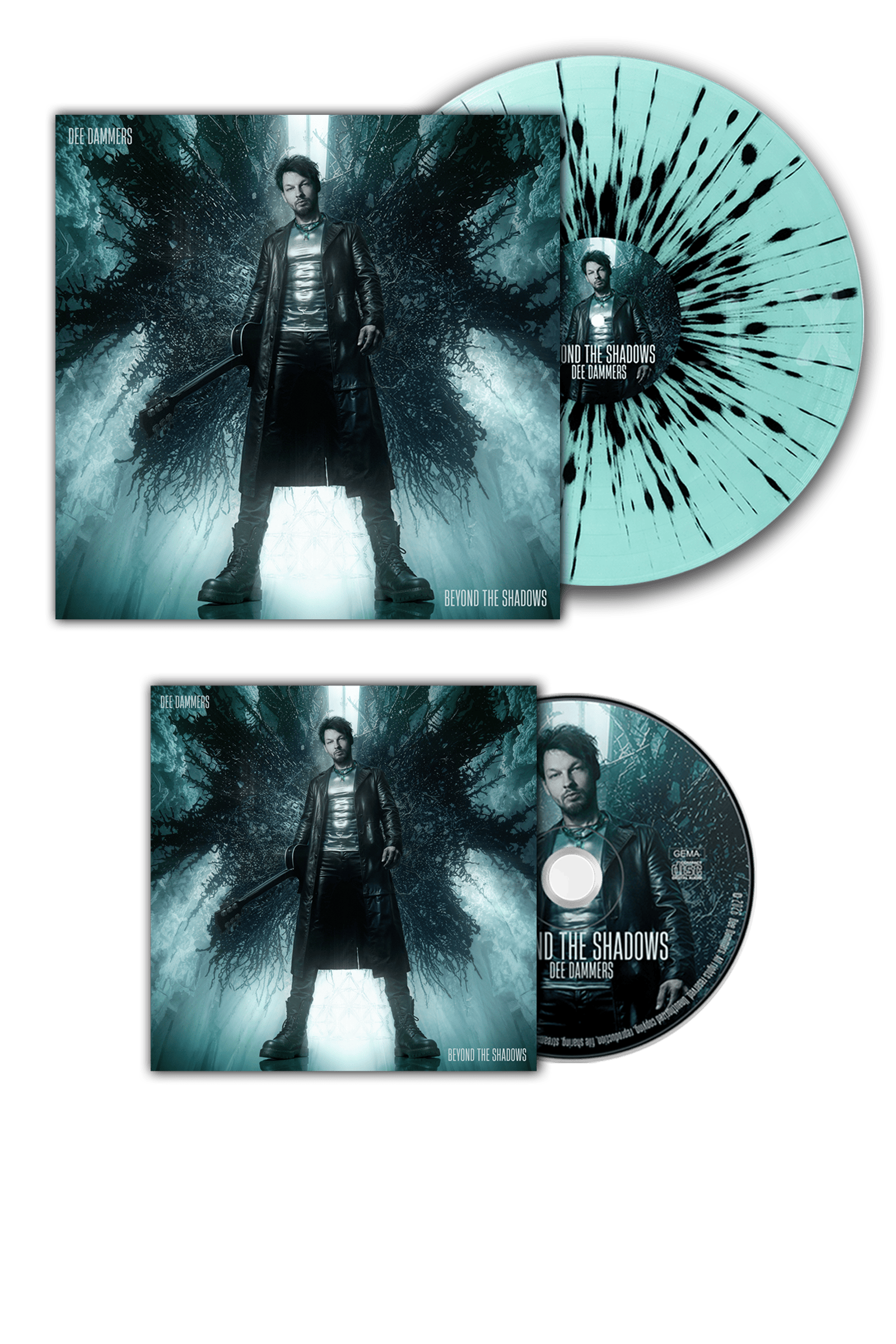 Dee Dammers "Beyond the Shadows" album cover with CD and vinyl edition.