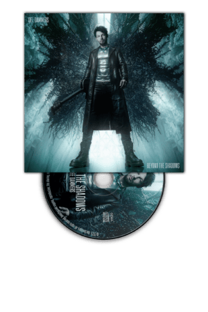 Album cover for Dee Dammers' Beyond the Shadows, showcasing the artist in a mysterious, shadowy forest scene.